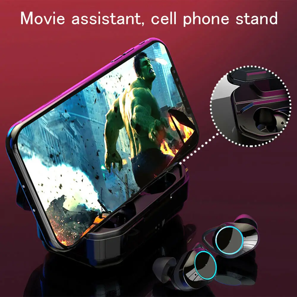 Цифровые lcd X6 TWS Bluetooth беспроводные наушники-вкладыши Наушники usb зарядная док-станция