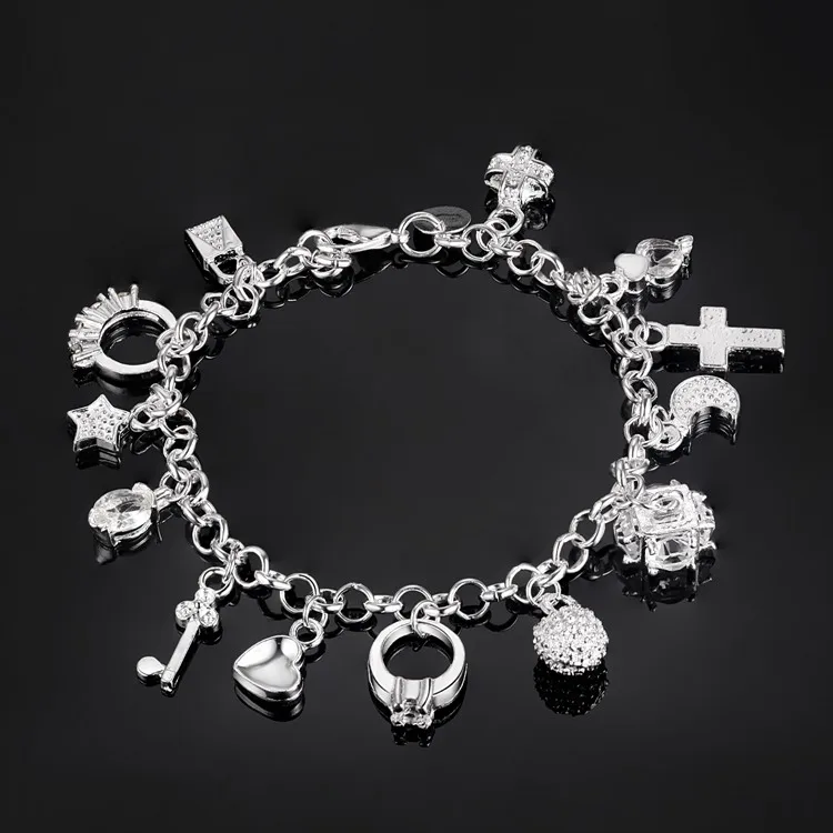 

nice bracelet women jewelry Fashion jewelry silver gift gem Hand catenary PS559
