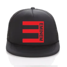 Виниловые шляпы с принтом Эминем, летние кепки в стиле хип-хоп, женские Полностью черные бейсболки с изогнутыми полями, кепки для взрослых/детей, регулируемая остроконечная шляпа