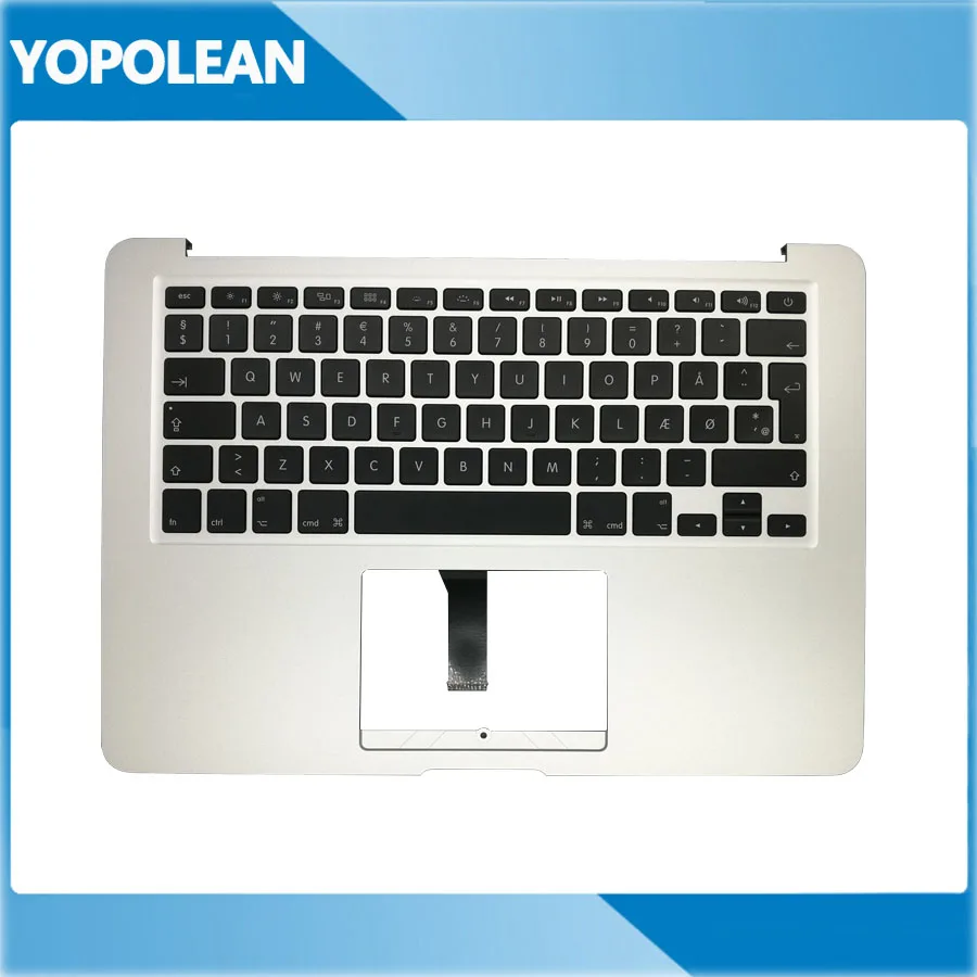 Для Macbook Air 13 дюймов A1466 2013 удобный Упор для рук+ клавиатура+ Подсветка Дания Датский Стандартный