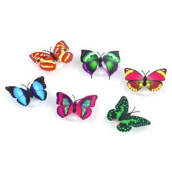 

2PCS Flashing Colorful Butterfly night light baby bedside lights Indoor lighting decorations Party Decor Christmas LED Night