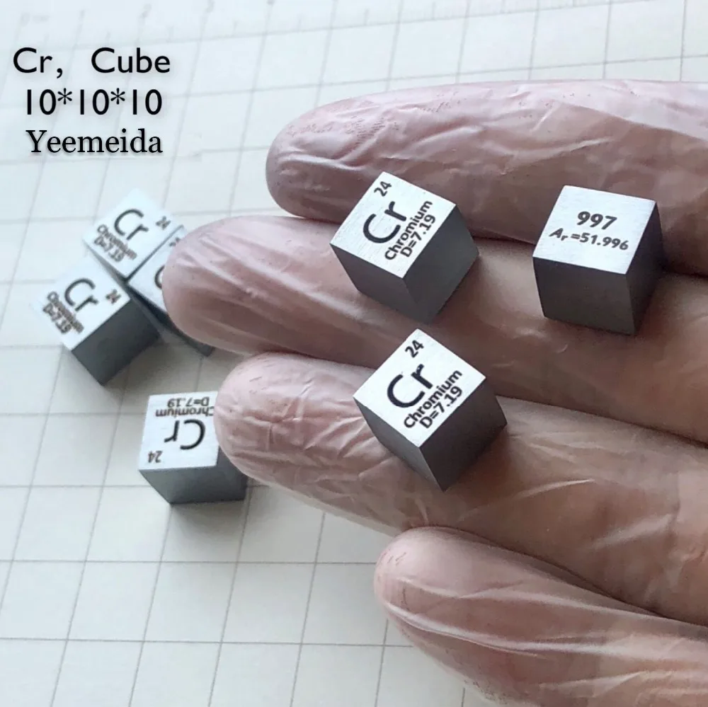 10 мм Плотность куб ванадия ниобия тантал молибдена хрома вольфрама титана циркония гафния сурьмы алюминия 99.95