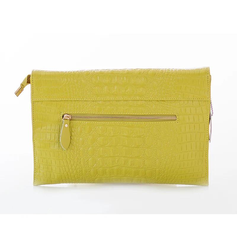 DOYUTIG женский конверт Вечерний Клатч сумки желтый крокодил узор женские Натуральная кожа сумки на плечо сумки через плечо A1210