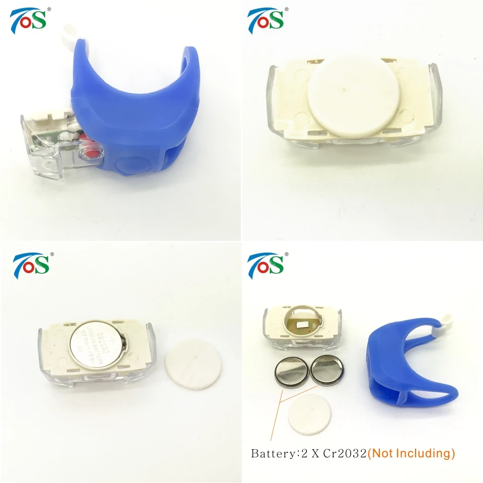 Top TOS 1PC LED Eyes Bike Light Bicycle Strobe Tail Rear Wheel Spoke Light Flashlight Bicycle Accessories Bike Front Handlebar Light 5