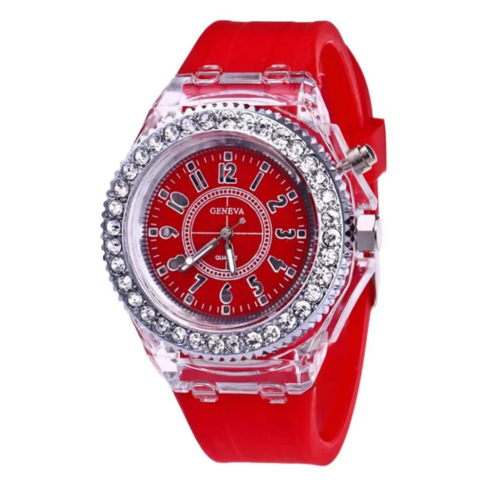 Лучшие модные женские часы подарок нейтральный световой женские кварцевые часы на запястье роскошные часы со стразами Relogio Feminino# B