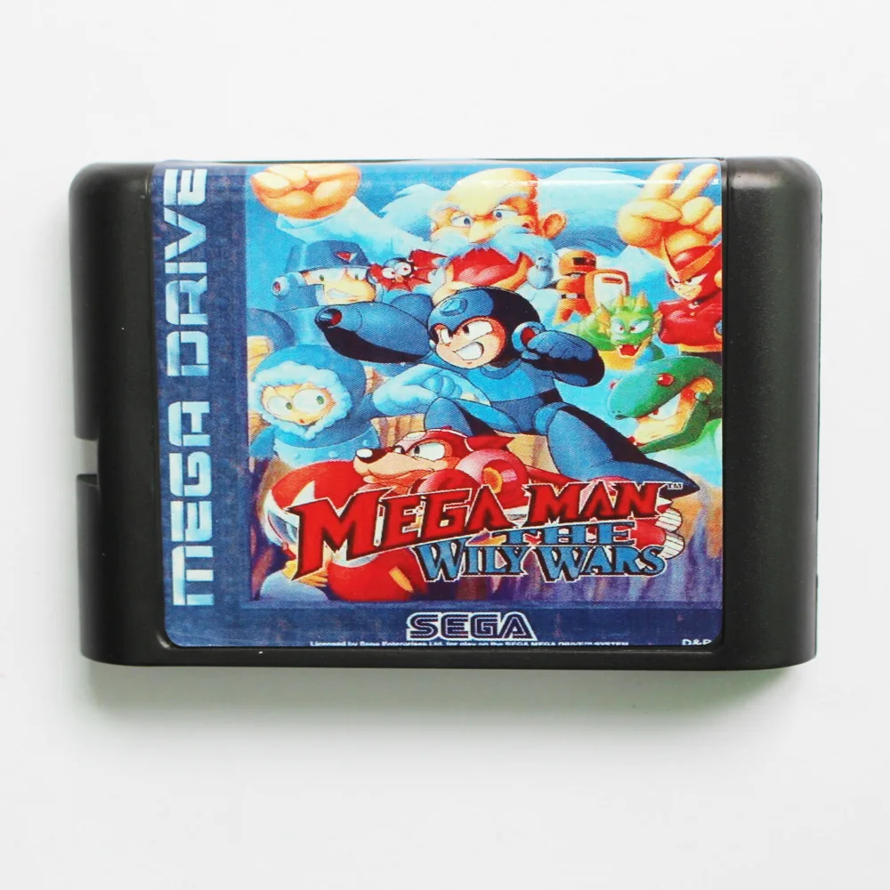 Mega Man Игра "The wily Wars" игровой картридж новейшая 16 битная игровая карта для sega Mega Drive/Genesis system