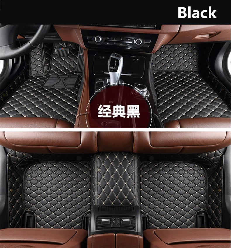 

Auto Floor Mats For Peugeot 2008 2014-2017 Foot Carpets Step Mat High Quality Embroidery Leather