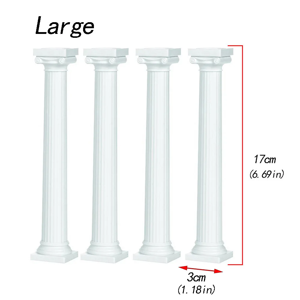 Cake Decorating Tools Cake Stand Plastic White Grecian Pillars Wedding Cake stand fondant cake tools Support Mold Valentine's Day Wedding Cake Decoration tools