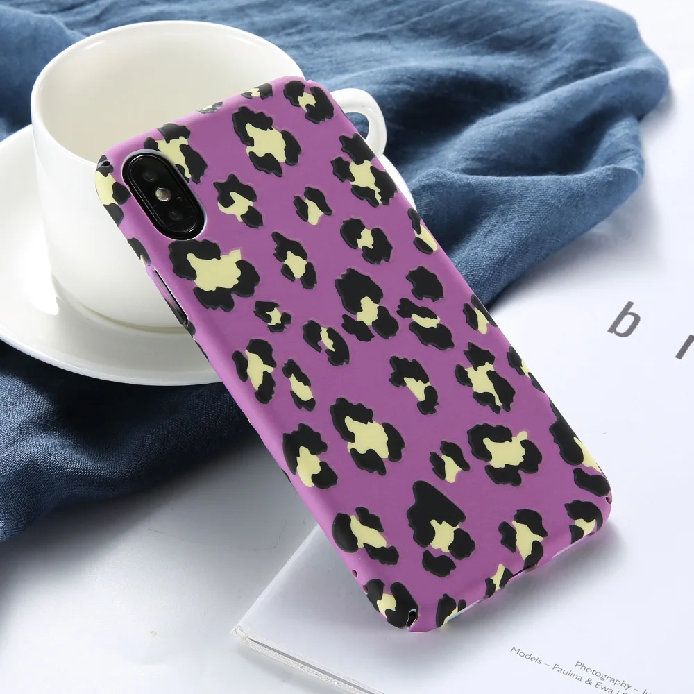Hot Pink KISSCASE Леопард светящийся чехол для samsung A3 A7 J5 A5 A6 A8 жесткий поликарбонатный чехол для телефона для samsung Galaxy S8 S9 Note 8 9 S7 чехол на самсунг а7 а5 s8 - Цвет: Hot Pink