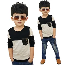 Рубашки для мальчиков; топы с длинными рукавами; коллекция года; Весенняя детская одежда; Детские рубашки для мальчиков; блузка в стиле пэчворк с леопардовым принтом; рубашки для маленьких мальчиков