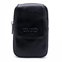 Новая мужская натуральная кожа настоящая воловья кожа, крючок пояс хип поясная сумка сотовый мобильный/телефон Чехол Подарочный мешок