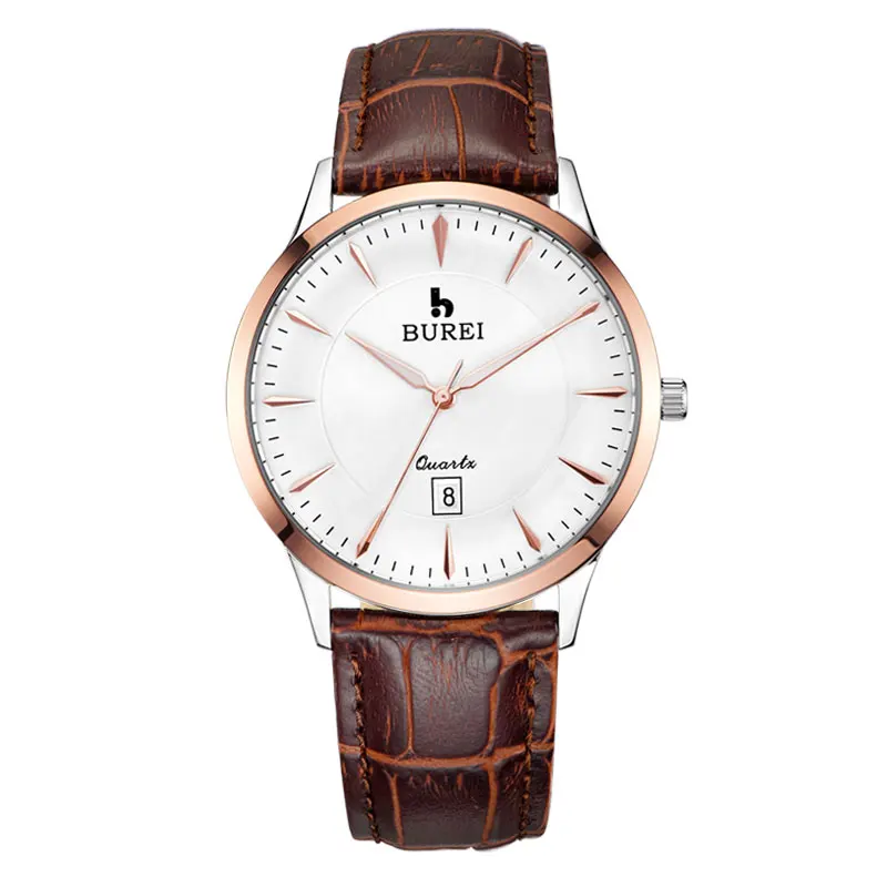 

BUREI Brand Lovers Sapphire Crystal Quartz Watch Waterproof Fashion Thin Dress Wristwatches With Premiums Package 2016 New