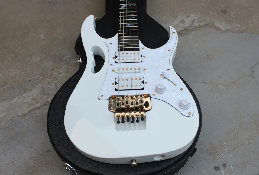 

Best Price Free shipping top quality New IBZ JEM 7V White Electric Guitar DiMarzio pickups in stock Available Anytime