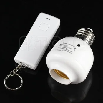 

10M Wireless Remote Control E27 Screw Light Lamp Bulb Holder Cap Socket Switch 2018 New