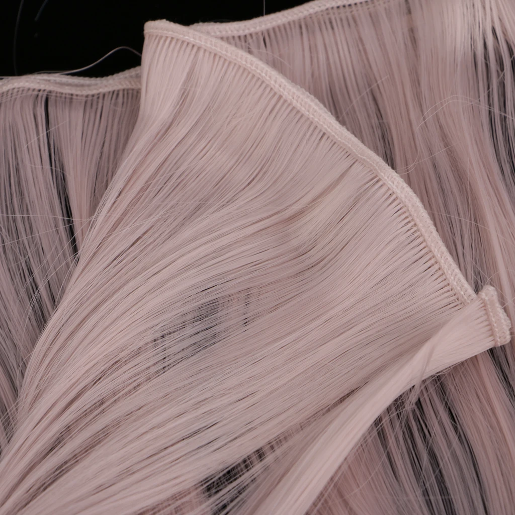 25x100cm Doll Wig Colorful Straight Long Hair Hair Extensions Wig DIY&Repair Accessory Fit for All Girl Dolls Making 8 Colors 