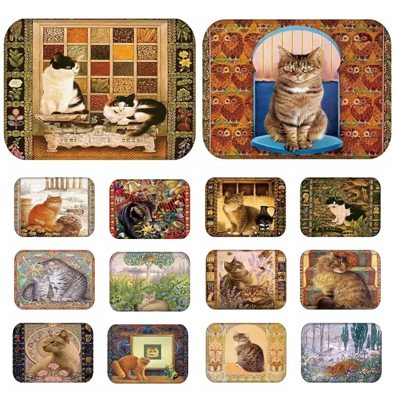 RIANCY Lovely Cats Pattern Anti-Slip Suede Carpet Door mat doormat Outdoor Kitchen Living room Floor Mat Rug 40*60cm 48199 RIANCY Lovely Cats Pattern Anti-Slip Suede Carpet Door mat doormat Outdoor Kitchen Living room Floor Mat Rug 40*60cm 48199