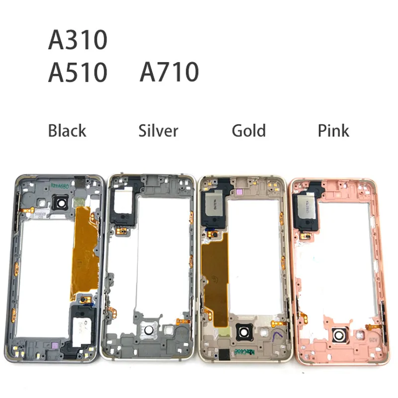 Передняя панель ЖК дисплея для Samsung Galaxy A3 A5 A7 2016 A310F A510F A710F средняя рамка Корпус