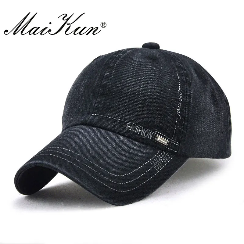 Maikun кепка мужская бейсболка унисекс Snapback шапки кости кепки в стиле хип-хоп регулируемая шапка для мужчин для женщин - Цвет: Black