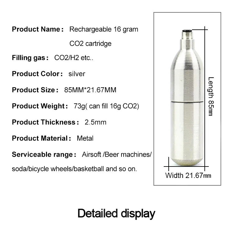 16g co2 cartridge pressure