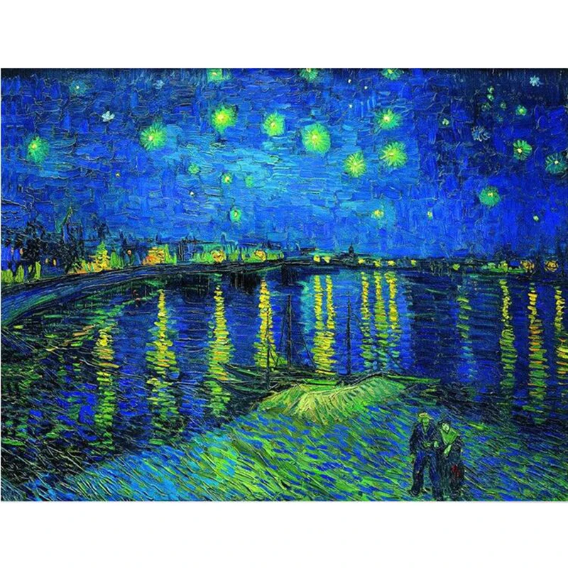 

Cross Stitch Diamond Embroidery Van Gogh Star sceneri diamond painting Diamond Mosaic picture of rhinestones Home Decoration fc1