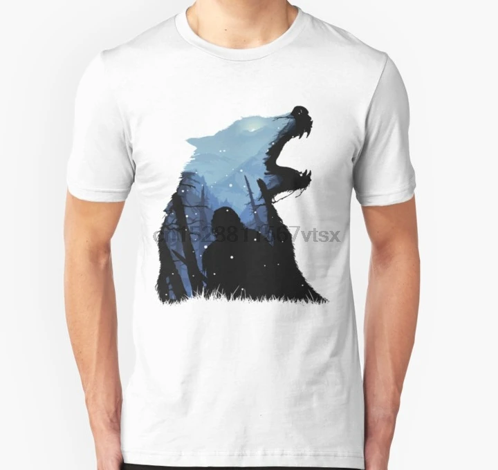Мужская футболка с коротким рукавом Jon Snow King of The North унисекс Женская Топы | одежда