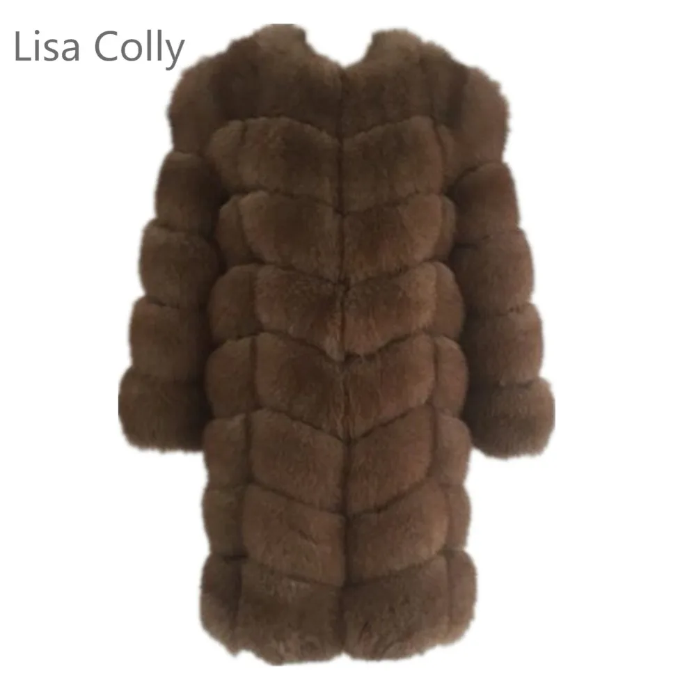 

Lisa Colly 2018 Fashion Women Warm Import Coat Overcoat Fur Jacket Coat Women Autumn Winter Faux Furs Coat Winter Long outwear