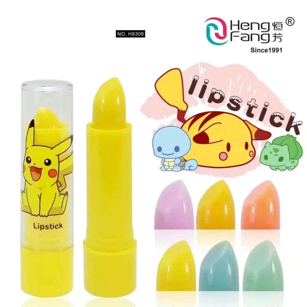 

Pokemon Cute Lipstick Wax Lip Balm Moisturize Lipstick Makeup Fullips Colour Magic Batom Makeup Lipstick 24pcs