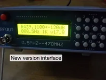 New version High frequency signal source RF signal generator 0.5-470MHz 0.5MHz-470MHz FM interphone RF signal generator tester