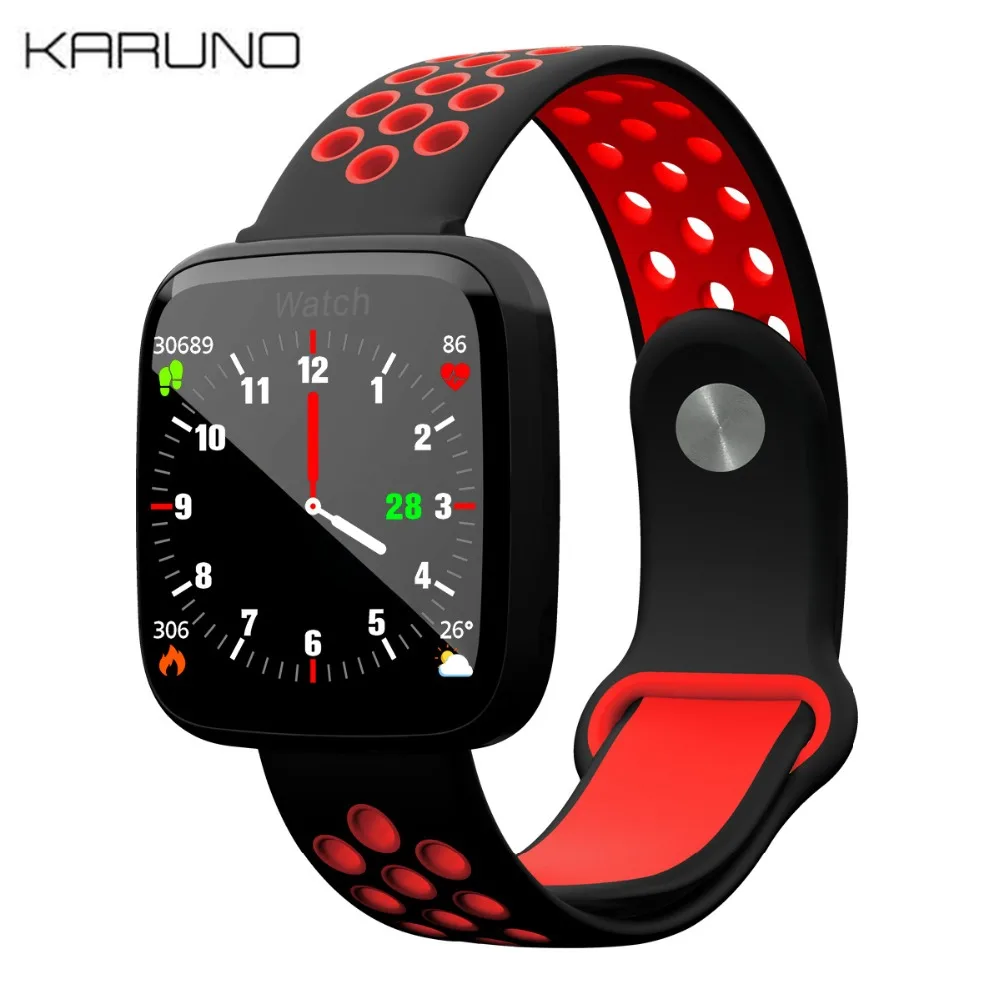 

KARUNO F15 Bluetooth Sports Smart Bracelet Heart Rate Blood Pressure Blood Oxygen Fitness Machine Alarm Message Reminder