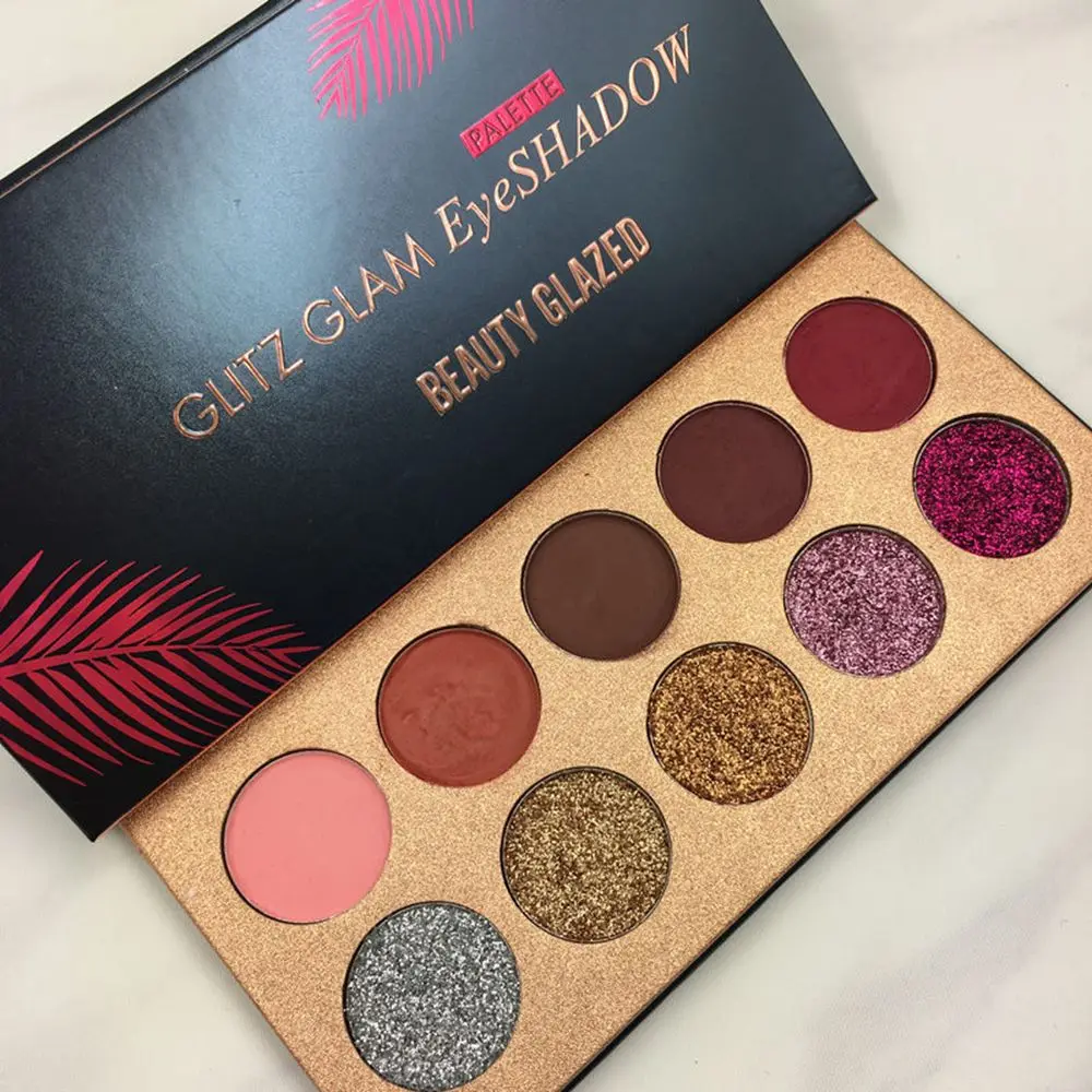

Beauty Glzaed New Arrival Fashion Eyeshadow Palette glitter Palette eyeshadow Pigmented Powder maquillaje profesional Make up