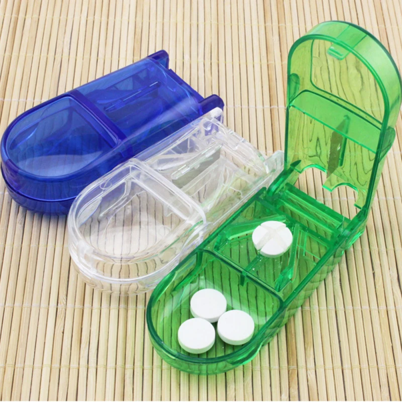 Таблетки медицина Tablet pillbox многоцветный Контейнер Диспенсер Организатор Чехол Pill коробки для лекарств L3