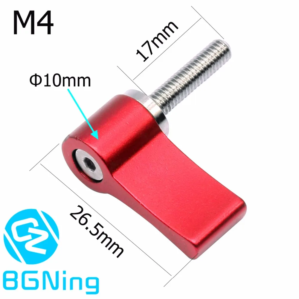 Aluminum L type Adjustment Tighten Locking 7 shaped Handle Screw M5 M4