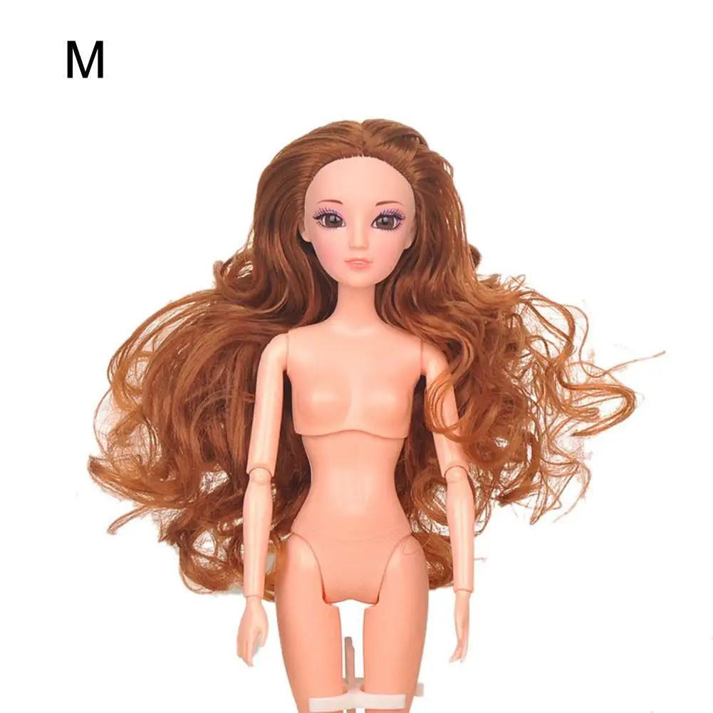 13 1 шт., 1/6 соотношение, BJD, шаровой шарнир, кукла, 12 подвижных шарниров, сделай сам, 3D голова, акриловые глаза, длинные волосы, игрушка, подарок для девочки(высота 32 см/12,6 дюйма - Цвет: 13