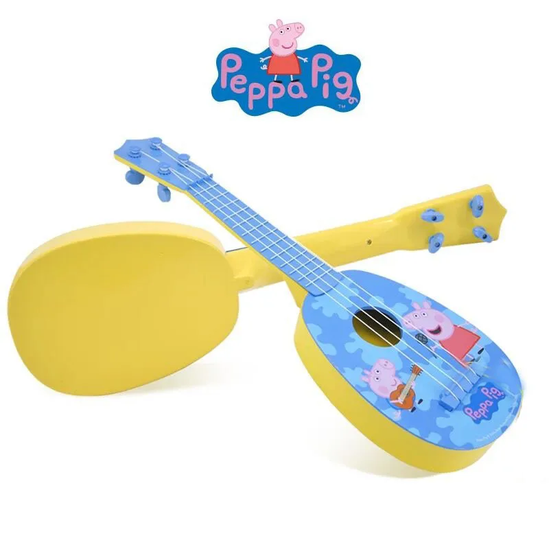 36 سنتيمتر حقيقية Peppa الخنزير متعة لتعلم الآلات القيثارة الاطفال أداة عزف موسيقى الوصول جميع المناطق مع صفير الساخن بيع