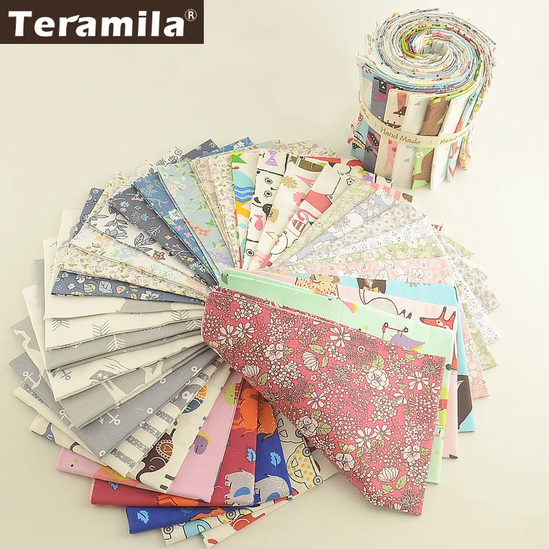 Teramila хлопок ткань метр животное цветочный мультфильм дизайн Telas Por Metro 50x160 см Ткань DIY Tissu швейное платье одеяла детские