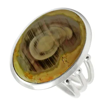 

Lovegem Genuine Peanut wood RING 925 Sterling Silver,Size: 7.75, AR2868