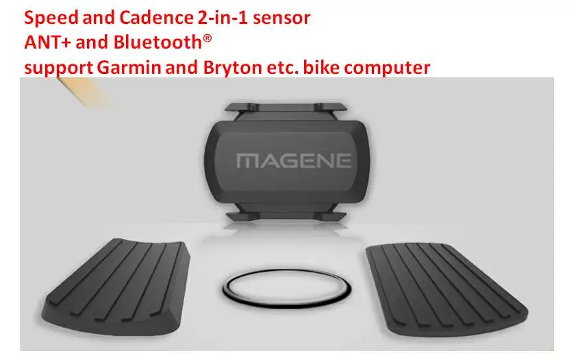 

MAGENE Computer speedometer ANT+ Speed and Cadence Dual sensor bike speed and cadence ant+ Suitable for GARMIN iGPSPORT bryton
