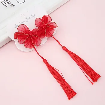 

Cute Baby Girl Floral Tassel Design Headband Fashion Toddler Hair Pin Hair Accessories