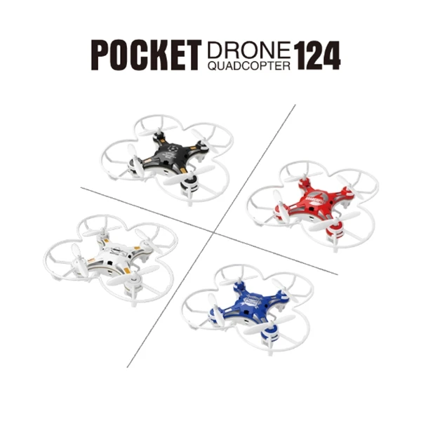  FQ777-124 Pocket Drone 4CH 6Axis Gyro Quadcopter With Switchable Controller RTF Remote Control Heli