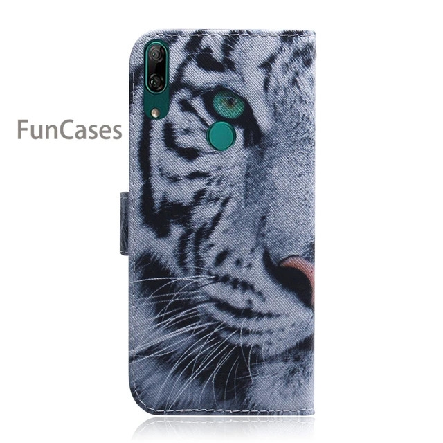 Wolf Telephone Mobile Cases For funda Huawei P Smart Z Protective PU  Leather Book Case sFor Capinha Huawei hoesje Y9 Prime 2019 - AliExpress