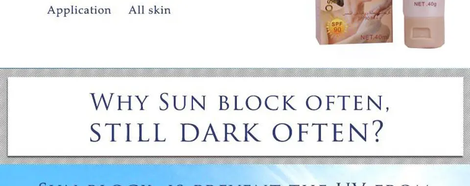 Солнцезащитный крем SPF 90 + + увлажняющий защитный крем для кожи 40 г уход за лицом предотвращает повреждение кожи, удаление пятен
