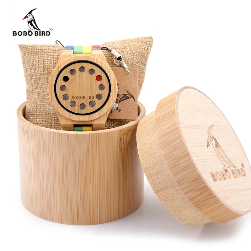 2017 BOBO BIRD Brand Men's Watches Bamboo Wood Wristwatches Male Luxury Wooden Watch as Gifts relogio masculino C-A01