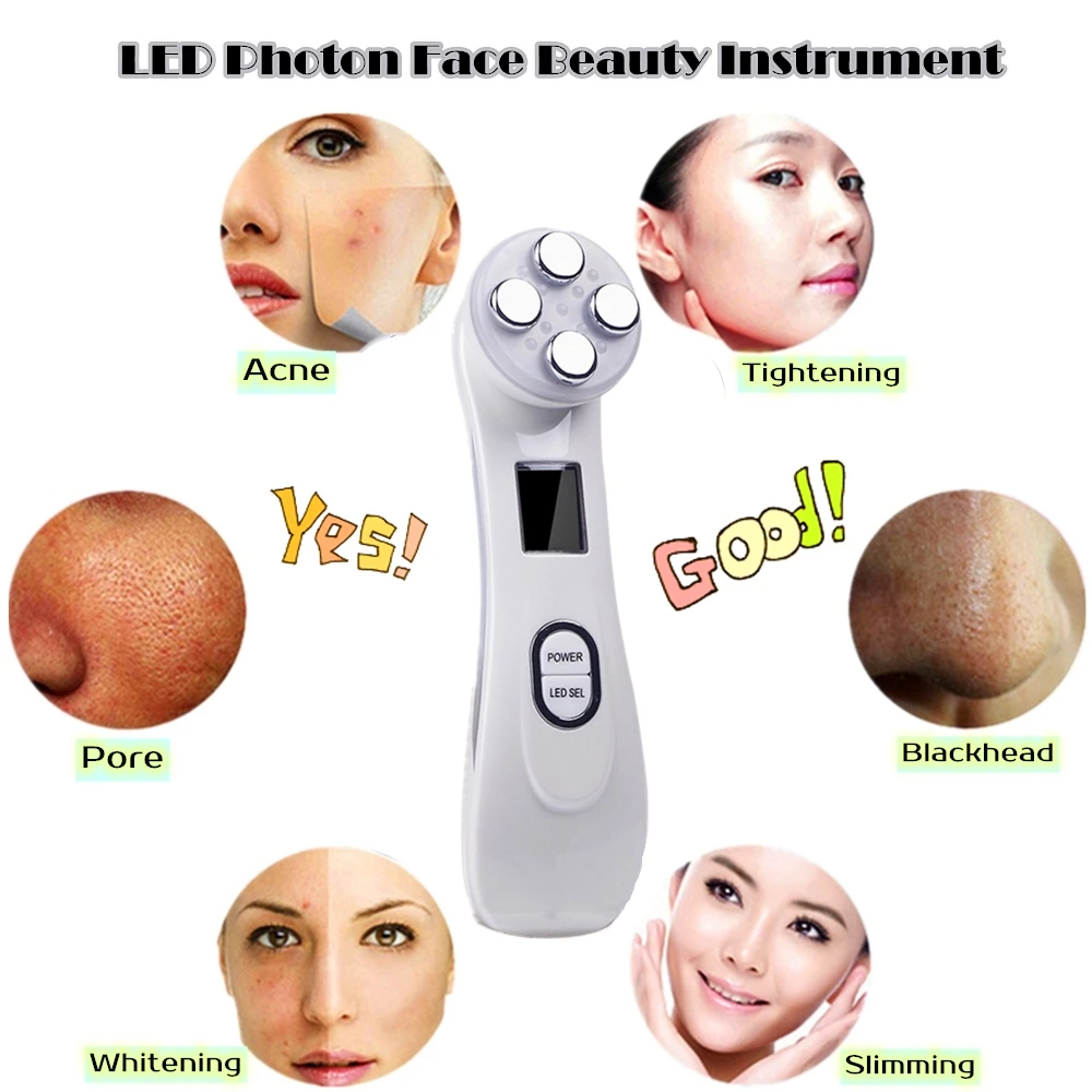 

Facial Care Tool Radio Frequency LED Photon Face Beauty Instrument Facial Skin Care Massage Wrinke Remover Tool