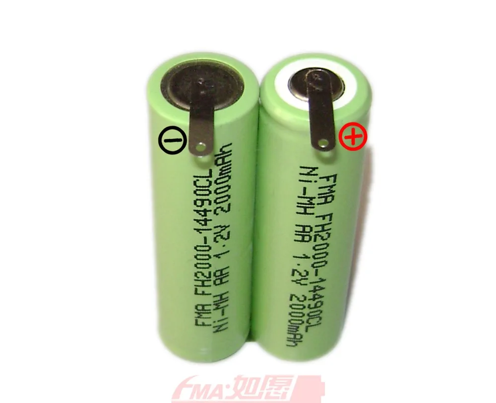 Ni mh 2 4 в 1200 1500 2000 мАч аккумулятор DIY для воды pik триммера Remington Barba бритва GP130AAHE2B1H