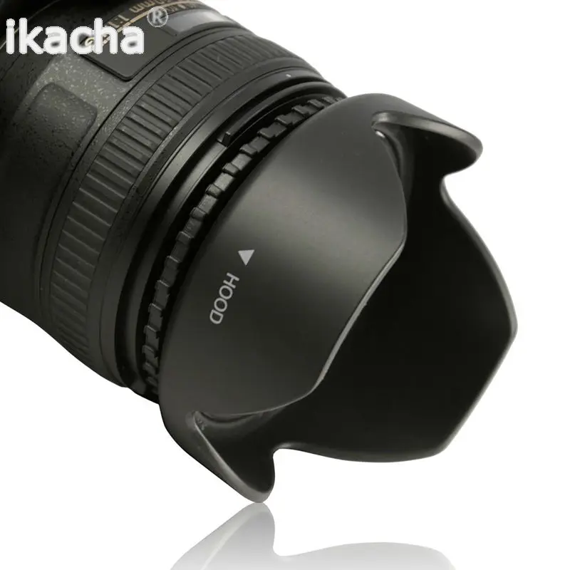 52mm Reversible Petal Flower lens hood D3200 D3100 D5200