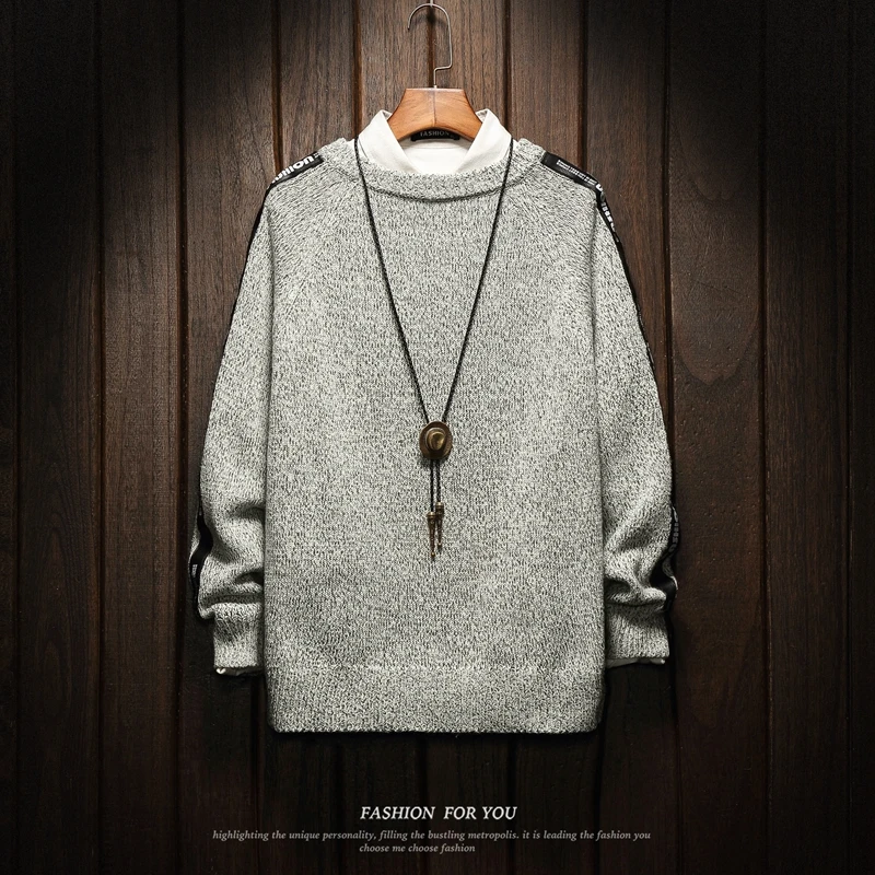 Christmas Men Sweaters Winter Clothes 2019 Plus Size Asian M-4XL 5XL 6XL Japan Style Casual Standard Designer Pullovers