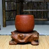 Yixing tasse sable noir grossier boue violet argile | Tasse complète manuelle, tasse de minerai, maître bureau redware propriétaires, gobelets faits main ► Photo 2/4