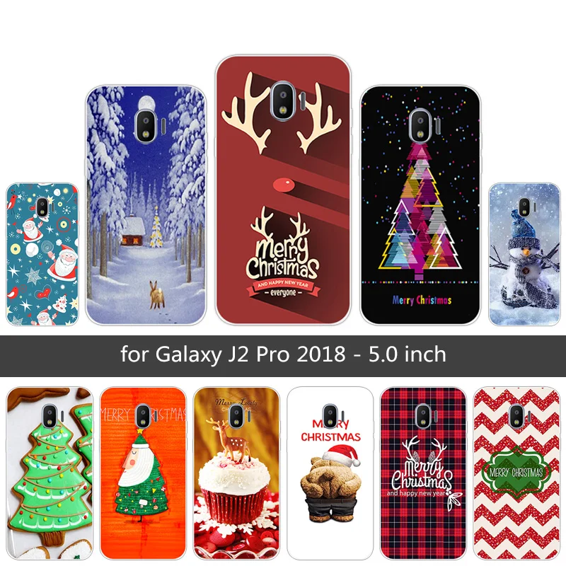 Мягкий силиконовый чехол из ТПУ для Samsung Galaxy J2 Pro 2018/SM-J250F 5 0 дюйма 2018 с Рождеством |