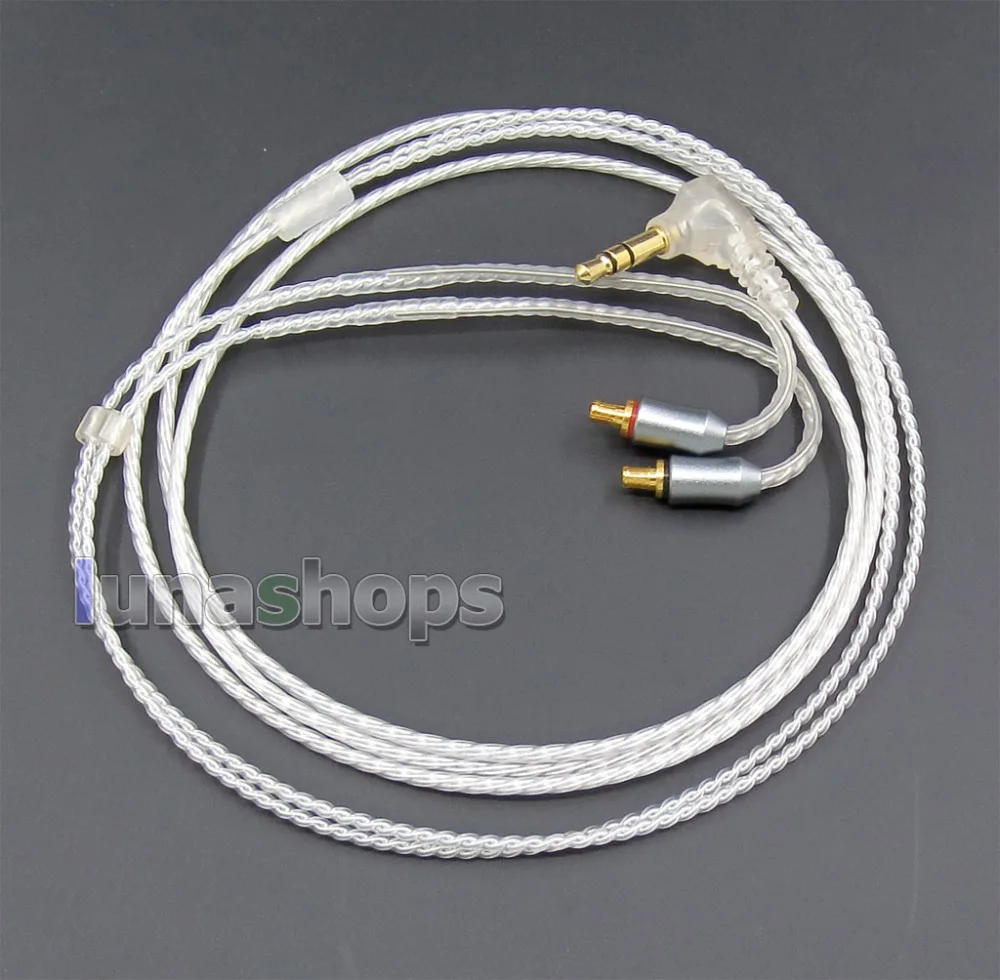 Серебряный кабель для обновления аудио для CKS1100 ATH-LS70 ATH-LS50 ATH-E40 ATH-E50 ATH-E70 LN005689