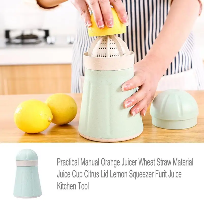 

Manual Citrus Juicer for Orange Lemon Fruit Squeezer Natural Straw Material Juice Child Healthy Household Juicer Machine